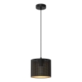 Hanglamp aan kabel LOFT SHADE 1xE27/60W/230V Ø 18 cm zwart/goud
