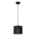 Hanglamp aan kabel LOFT SHADE 1xE27/60W/230V Ø 18 cm zwart