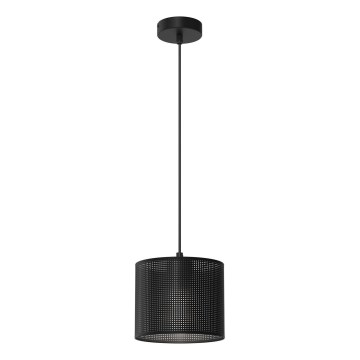 Hanglamp aan kabel LOFT SHADE 1xE27/60W/230V Ø 18 cm zwart
