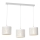 Hanglamp aan kabel LOFT SHADE 3xE27/60W/230V wit/goud