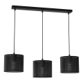 Hanglamp aan kabel LOFT SHADE 3xE27/60W/230V zwart