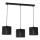 Hanglamp aan kabel LOFT SHADE 3xE27/60W/230V zwart