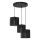 Hanglamp aan kabel LOFT SHADE 3xE27/60W/230V zwart