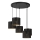 Hanglamp aan kabel LOFT SHADE 5xE27/60W/230V zwart/goud