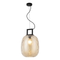 Hanglamp aan kabel LUCY, 1x E27/40W/230V, rookbeige