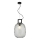 Hanglamp aan kabel LUCY 1xE27/40W/230V rookzwart