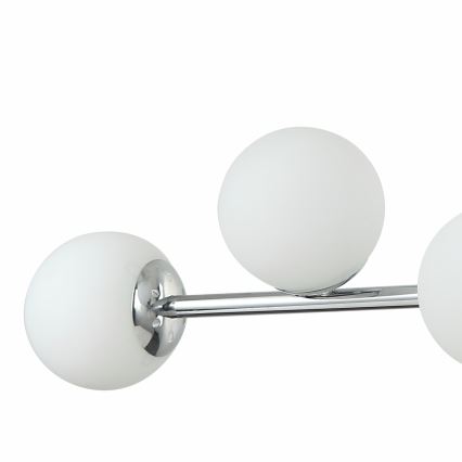 Hanglamp aan kabel MADDIE 6xE14/5W/230V glanzend chroom