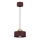 Hanglamp aan kabel MARTI 1xE27/15W/230V bordeaux/goud