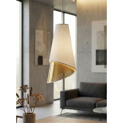 Hanglamp aan kabel MODA 1xE27/15W/230V wit/goud