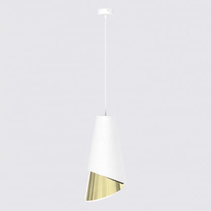 Hanglamp aan kabel MODA 1xE27/15W/230V wit/goud