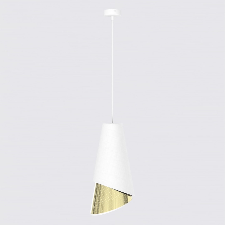 Hanglamp aan kabel MODA 1xE27/15W/230V wit/goud