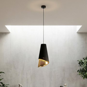 Hanglamp aan kabel MODA 1xE27/15W/230V zwart/goud