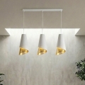 Hanglamp aan kabel MODA 3xE27/15W/230V wit/goud
