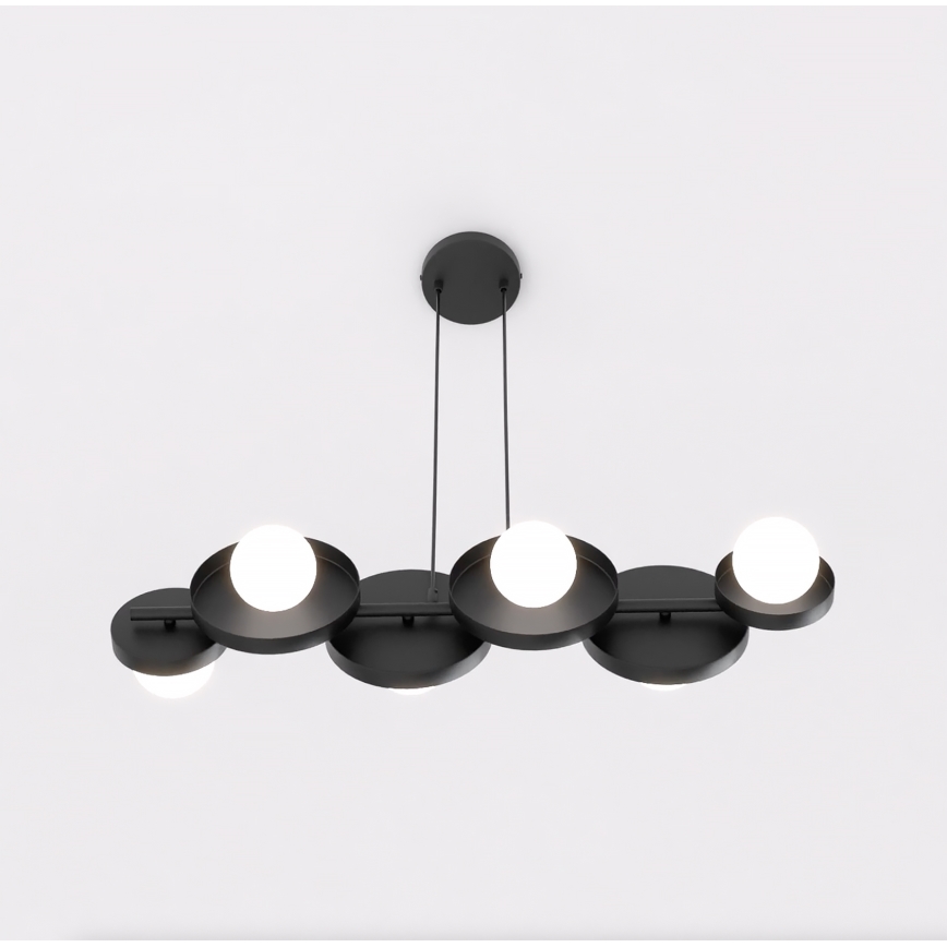 Hanglamp aan kabel MODEL 6xG9/8W/230V zwart