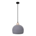 Hanglamp aan kabel MONROE 1xE27/60W/230V grijs