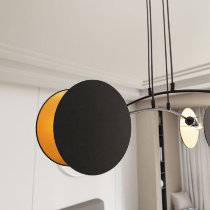 Hanglamp aan kabel MOTIF 4xE27/15W/230V zwart