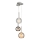 Hanglamp aan kabel MUSCAT 3xE14/40W/230V rookkleurig/goud/helder