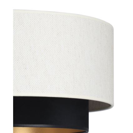 Hanglamp aan kabel NATIA 1xE27/60W/230V wit/zwart