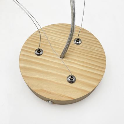 Hanglamp aan kabel NATURAL MODERN 3xE27/15W/230V Ø 47,5 cm grenen