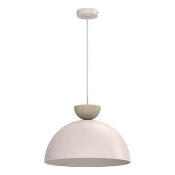 Hanglamp aan kabel NEVIS 1xE27/15W/230V Ø 38 cm crème