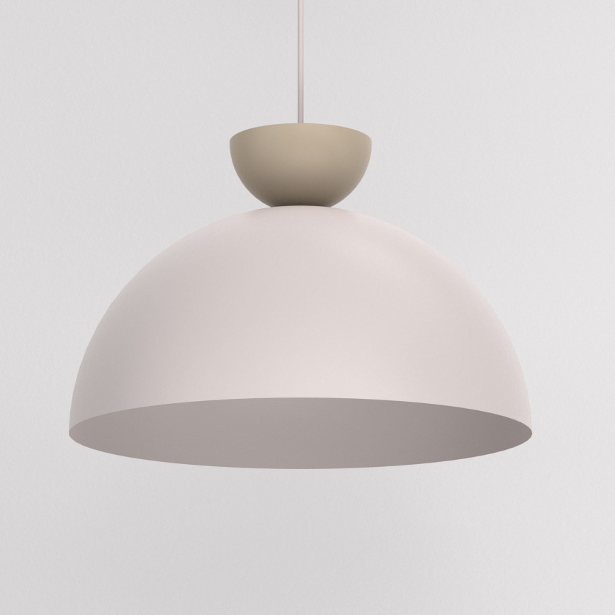 Hanglamp aan kabel NEVIS 1xE27/15W/230V Ø 38 cm crème
