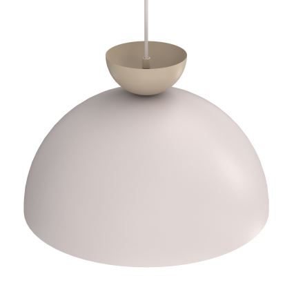 Hanglamp aan kabel NEVIS 1xE27/15W/230V Ø 38 cm crème
