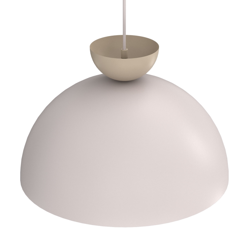 Hanglamp aan kabel NEVIS 1xE27/15W/230V Ø 38 cm crème