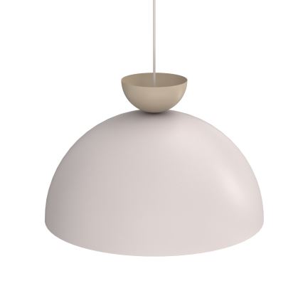 Hanglamp aan kabel NEVIS 1xE27/15W/230V Ø 50 cm crème