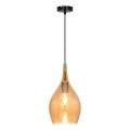 Hanglamp aan kabel NEXT 1xE27/40W/230V oranje/zwart