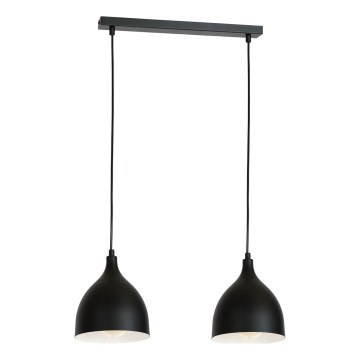 Hanglamp aan kabel NOAK 2xE27/15W/230V zwart