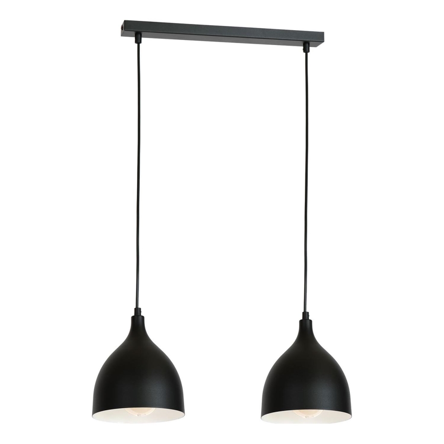 Hanglamp aan kabel NOAK 2xE27/15W/230V zwart