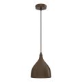 Hanglamp aan kabel NOAK CLASSIC 1xE27/15W/230V bruin