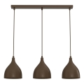 Hanglamp aan kabel NOAK CLASSIC 3xE27/15W/230V bruin