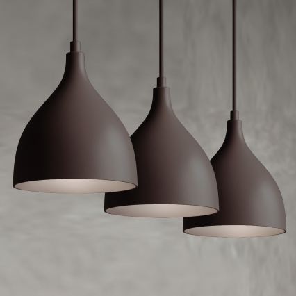 Hanglamp aan kabel NOAK CLASSIC 3xE27/15W/230V bruin