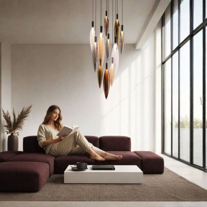 Hanglamp aan kabel NORDIC 11xG9/5W/230V zwart