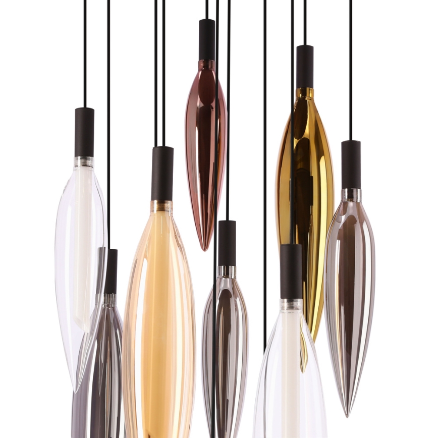 Hanglamp aan kabel NORDIC 11xG9/5W/230V zwart