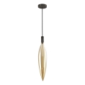 Hanglamp aan kabel NORDIC 1xG9/5W/230V zwart/rookbeige