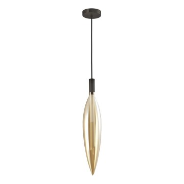 Hanglamp aan kabel NORDIC 1xG9/5W/230V zwart/rookbeige