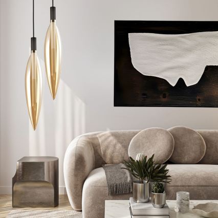 Hanglamp aan kabel NORDIC 1xG9/5W/230V zwart/rookbeige