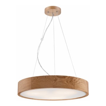 Hanglamp aan kabel OAK 3xE27/60W/230V eiken ? 47,5 cm