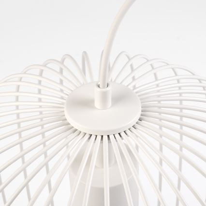 Hanglamp aan kabel OVELLA 1xE27/15W/230V Ø 34 cm crème
