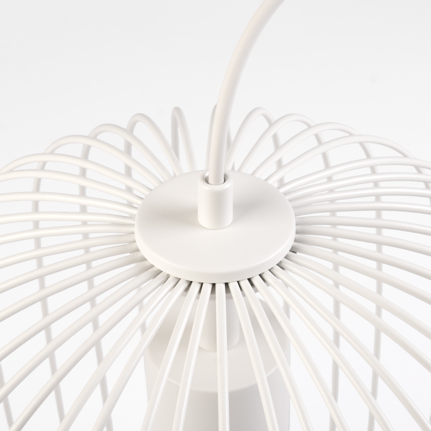 Hanglamp aan kabel OVELLA 1xE27/15W/230V Ø 34 cm crème