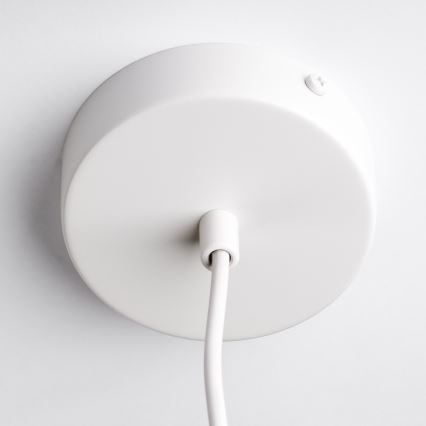 Hanglamp aan kabel OVELLA 1xE27/15W/230V Ø 34 cm crème