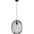 Hanglamp aan kabel OVELLA 1xE27/15W/230V Ø 34 cm zwart