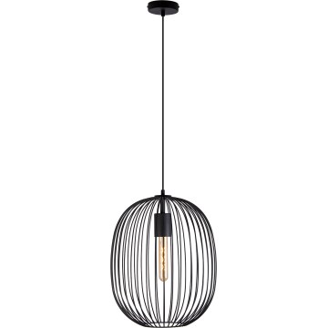 Hanglamp aan kabel OVELLA 1xE27/15W/230V Ø 34 cm zwart