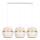 Hanglamp aan kabel PARIS 3xE27/60W/230V wit/goud