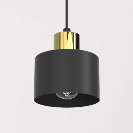 Hanglamp aan kabel PARKLA 1xE27/15W/230V zwart