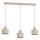 Hanglamp aan kabel PARKLA 3xE27/15W/230V beige