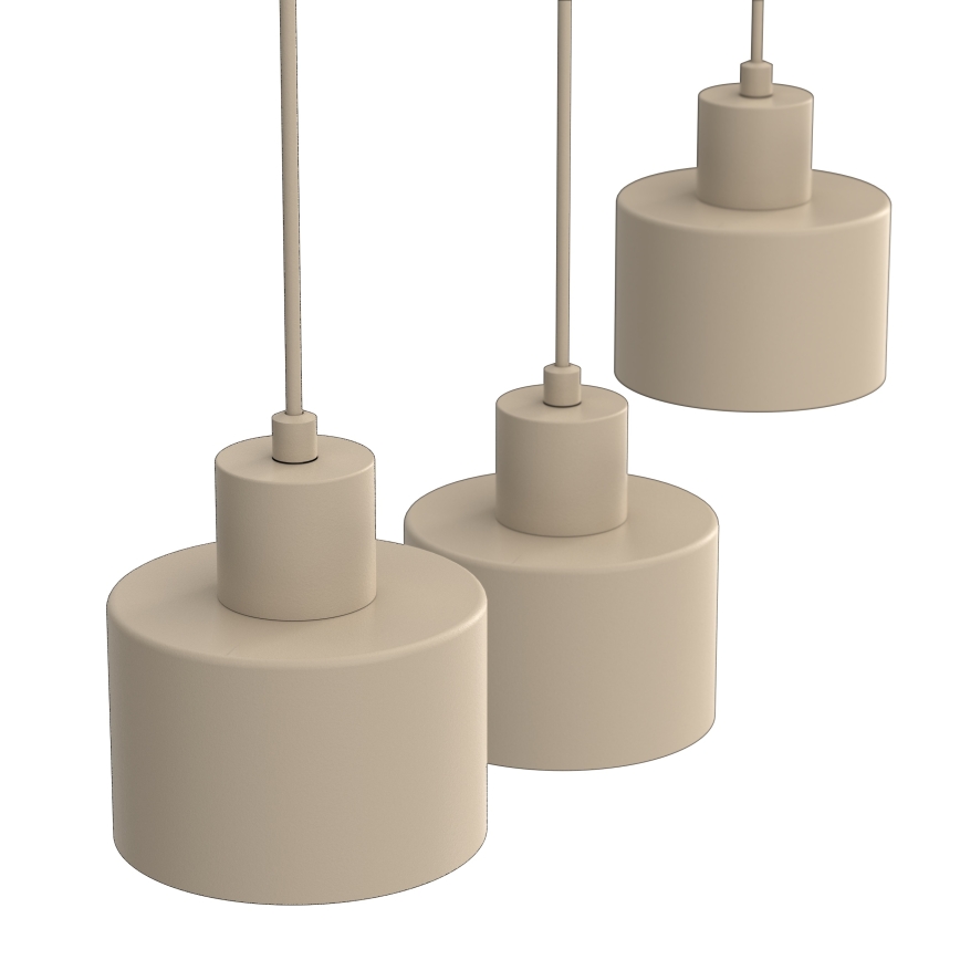 Hanglamp aan kabel PARKLA 3xE27/15W/230V beige