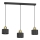 Hanglamp aan kabel PARKLA 3xE27/15W/230V zwart